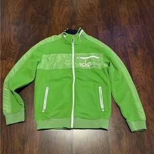 MEDIUM Vintage Ecko Unltd Track Jacket Mens Full Zip Sweatshirt Y2K Hip Hop